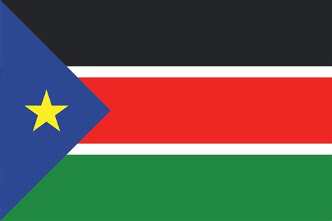 South Sudan Flag Design Vector Art At Vecteezy