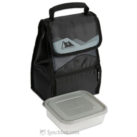 Hi-Top Powerpack Insulated Lunch Box - Black | Lunchbox.com