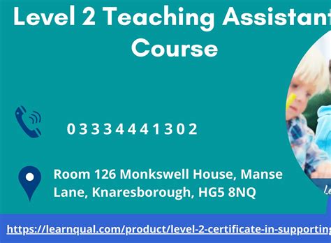 Level 2 Teaching Assistant Course By Learnqual Ltd On Dribbble