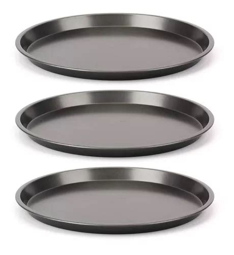 Set X3 Fuentes Para Pizza Molde Pizzero Teflon Antiadherente