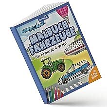 Malbuch Fahrzeuge für Kinder ab 4 Jahren Detaillierte Malvorlagen