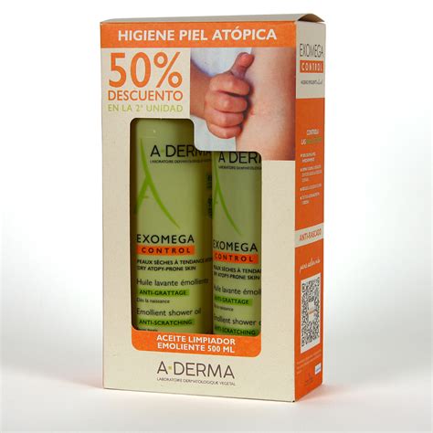 A Derma Exomega Duplo Aceite de ducha y baño Pack 2 unidades Farmacia