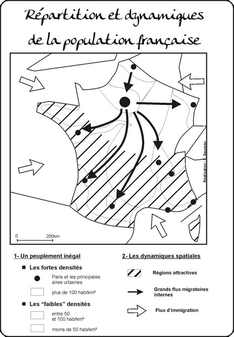 Répartition de la population française et dynamiques spatiales L