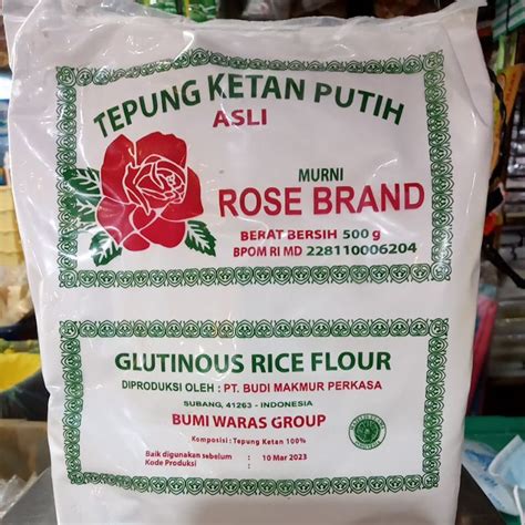 Jual Tepung Ketan Putih Rose Brand Gr Shopee Indonesia