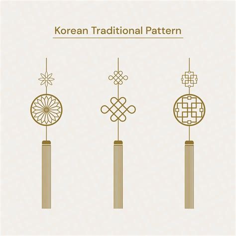 Premium Vector | Korean traditional symbols set vector illustration for your graphic design