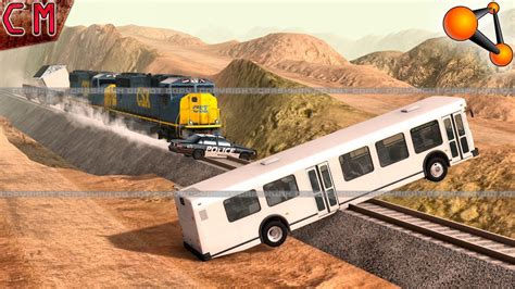 Railroad Train Accidents And Crashes BeamNG Drive YouTube