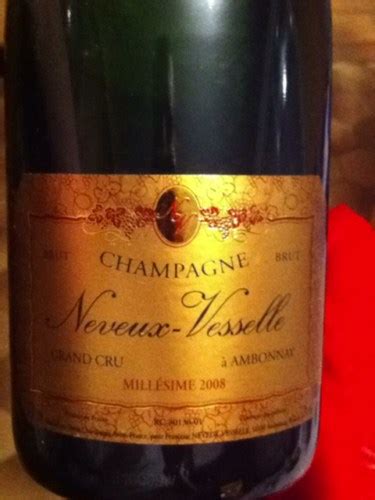 Neveux Vesselle Mill Sime Brut Champagne Grand Cru Ambonnay Vivino Us