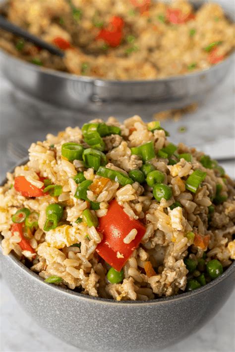 Ground Turkey Fried Rice Organize Yourself Skinny