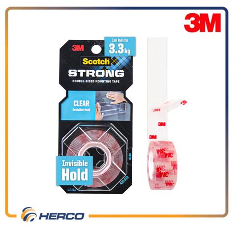 3M Scotch Double Sided Clear Mounting Tape 19mm X 1 5meter Lazada PH