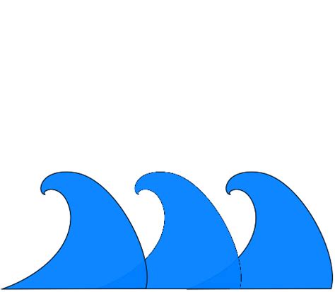 Blue Wave Clip Art at Clker.com - vector clip art online, royalty free ...