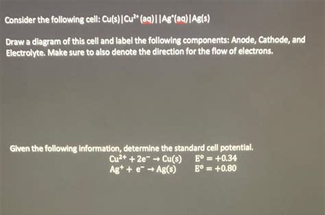 Solved Consider The Following Cell Mathrm Cu Math