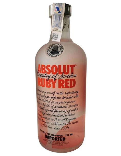 Absolut Ruby Red Vodka 70 Cl