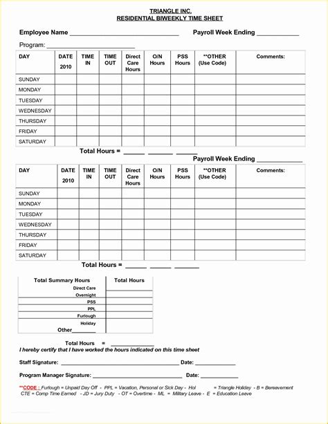 Free Printable Bi Weekly Timesheet Template Of 7 Best Of Printable ...