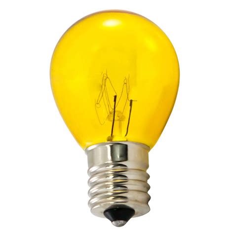 Yellow Light Bulbs B10 S11 25 Pack