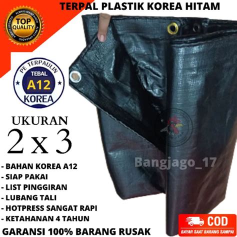 Jual Terpal Tebal Ukuran X X X X Tyep A Korea Hitam Terpal