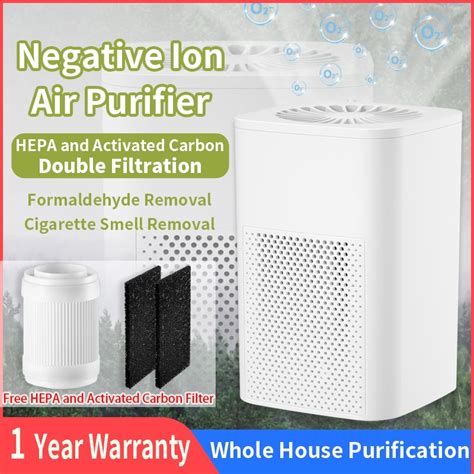 Purificateur D Air Ions N Gatifs Syst Me Double Filtre Hepa Filtre