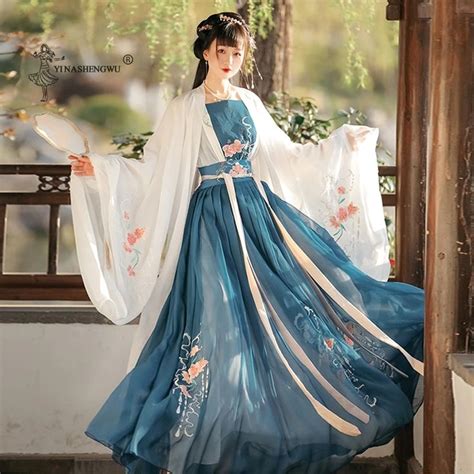 Women Chinese Traditional Hanfu Costume New Style Lady Han Dynasty