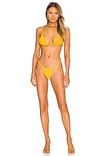 Maaji Micro Mini Reversible Bikini Bottom In Sunflower Revolve