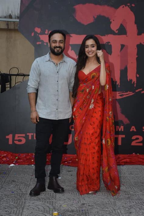 Stree 2 Teaser Launch Shraddha Kapoor Sizzles In Red Saree See Pics