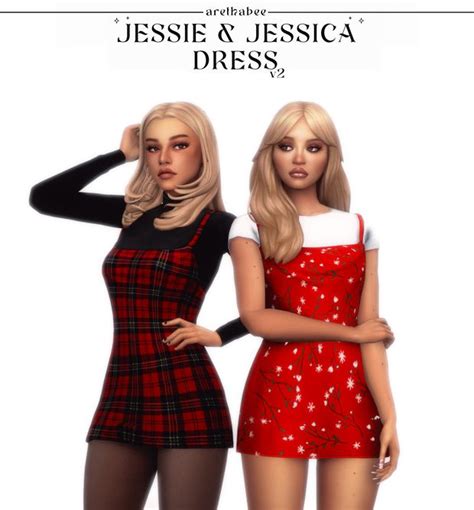 Jessie Jessica Dress Arethabee Sims 4 Mods Clothes Clothes For