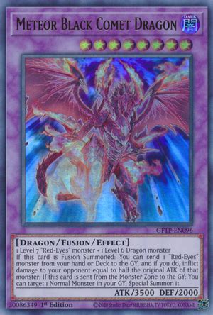 Drag O Cometa Meteoro Negro Yu Gi Oh Myp Cards