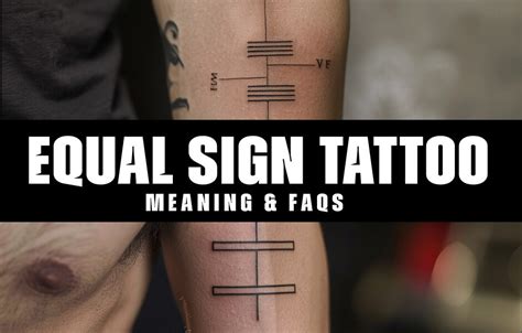 What is the significance and symbolism behind the equal sign tattoo ...