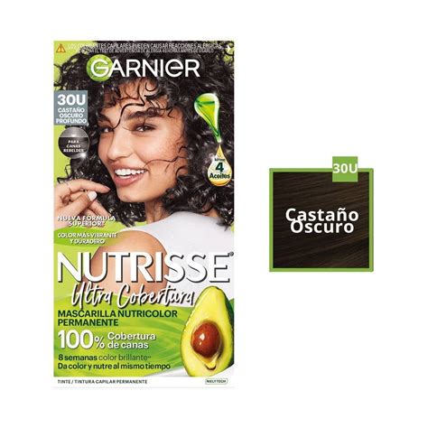 Tinte Para Cabello Garnier Nutrisse Ultra Cobertura U Casta O Oscuro