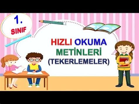 S N F H Zl Okuma Metinleri Tekerlemeler Youtube