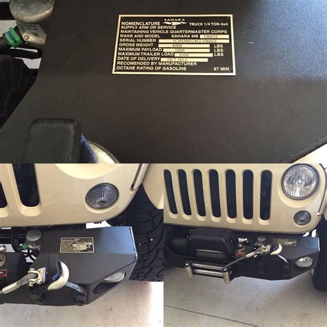 Jeep Vin Plates Vin Plate Jeep Jeep Gear