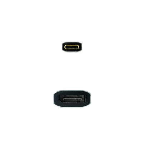 Nanocable Cabo Conversor Usb Tipo C Macho Para Displayport F Mea Cm