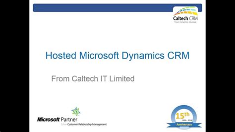 Hosted Microsoft CRM From Caltech IT Limited YouTube