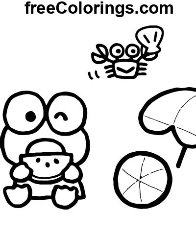 Keroppi Mangeant De La Past Que Coloriages Gratuits Imprimer