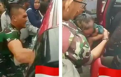 Viral Prajurit Tni Ad Pecahkan Kaca Selamatkan Anak Yang Terkunci Di