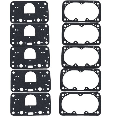 Carburetors 5 Float Bowl Gaskets And 5 Metering Block Gasket For Holley