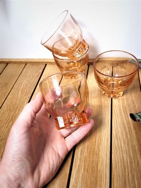 Set Verres Roses Vintage Coucou Retro