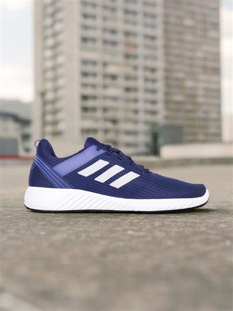 Buy Adidas Men Navy Blue And White Flydoot Woven Design Running Shoes Sports Shoes For Men