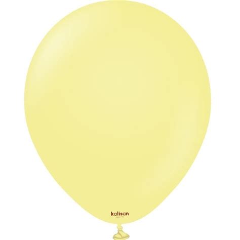 Globos Redondos L Tex Macaron Amarillo Kalisan Globodeco Es