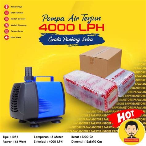 Jual Pompa Air Kolam Ikan Koi Mesin Sirkulasi Filter Submersible Pump