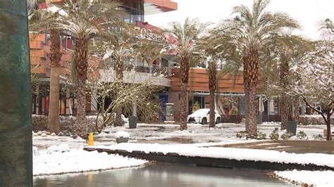 Las vegas strip snow