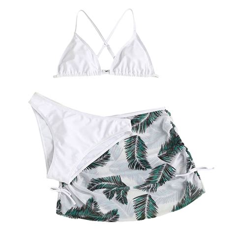 GYRATEDREAM Girls Swimsuits Beach Swimwear Tropical Print Bikini