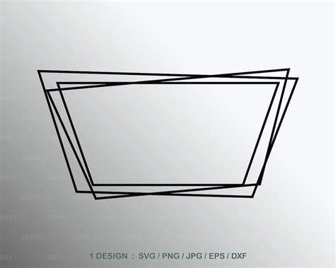 Trapezoid Svg Trapezoid Frame Svg Trapezoid Wire Frame Svg Etsy Hong Kong