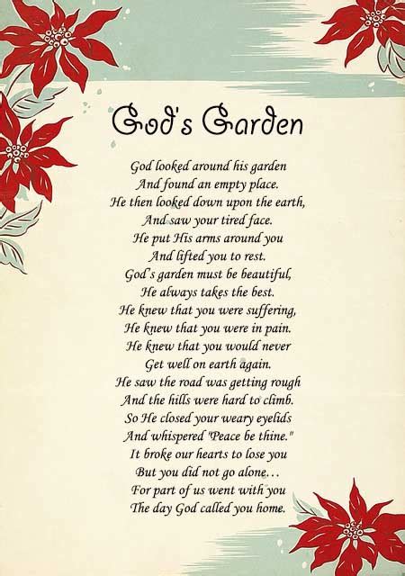 Gods Garden Poems Gods Garden Prayers Words