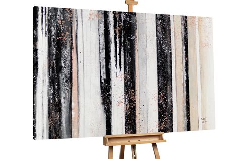 Dipinto Ad Olio Nighttime Forest Kunstloft