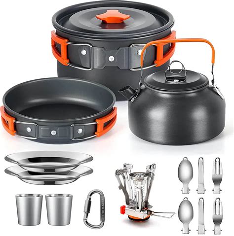 Camping Kochen Set Outdoor Aluminium Leichte Ausr Stung Camping