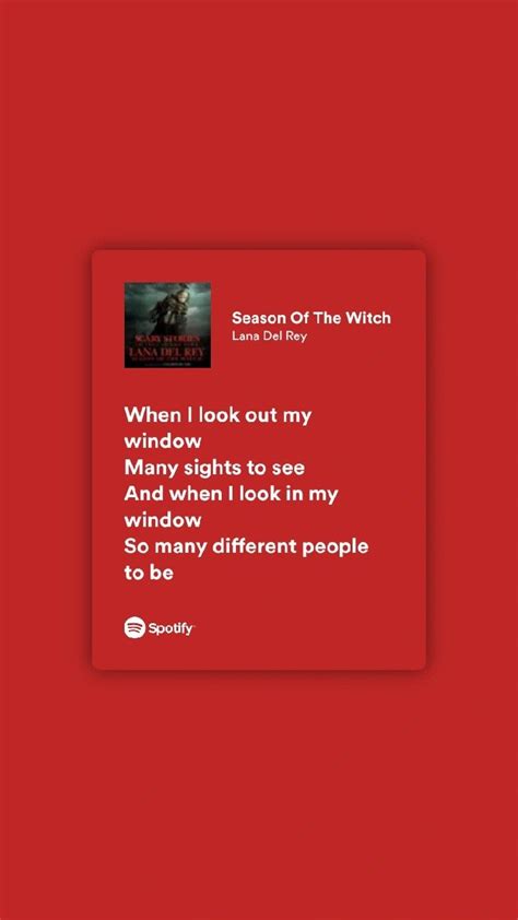 Season of the witch - Lana del Rey | Lana del rey lyrics, Season of the witch, Lana del rey