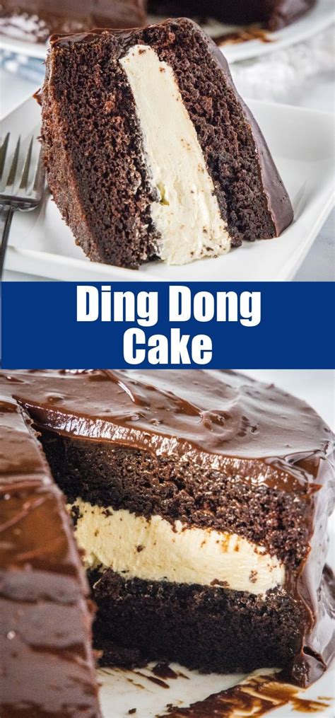 Ding Dong Cake This Is A Rich Chocolate Cake That Is A Copycat Of The