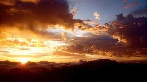 Wallpaper Sunlight Landscape Sunset Nature Clouds Sunrise Evening Sun Horizon