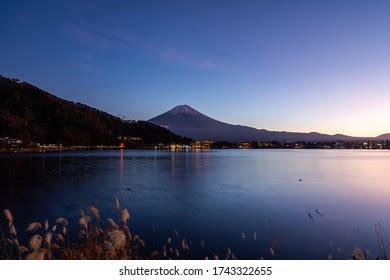 Aerial Panorama Landscape Fuji Mountain Iconic Stock Photo 1749710735