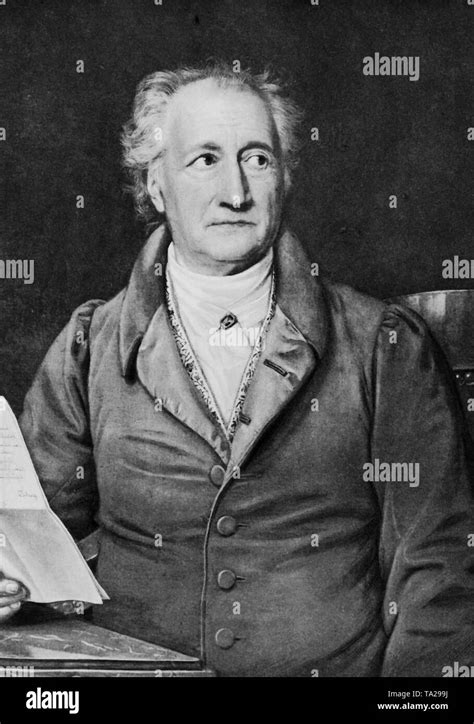 Johann Wolfgang Von Goethe Pintura Im Genes De Stock En Blanco Y Negro