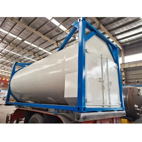 China Ex Works ASME 20FT Cryogenic Liquid Gas Oxygen Nitrogen Helium